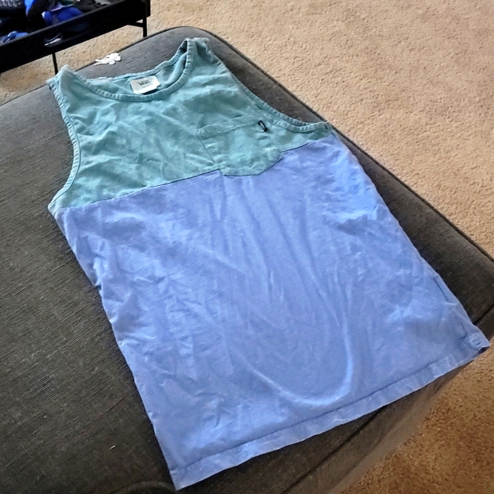 Vans Colorblock Pocket Tank Top Small